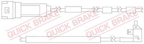 WS0129A QUICK BRAKE Сигнализатор, износ тормозных колодок