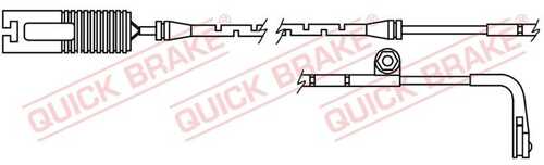 WS0163A QUICK BRAKE Сигнализатор, износ тормозных колодок