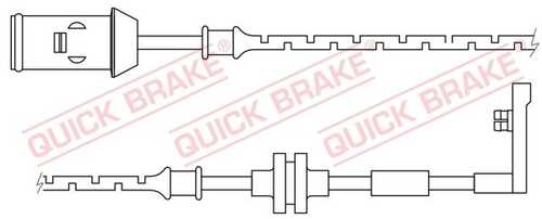 WS0165A QUICK BRAKE Сигнализатор, износ тормозных колодок