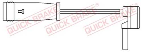 WS0196A QUICK BRAKE Сигнализатор, износ тормозных колодок