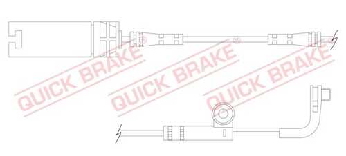 WS0218A QUICK BRAKE Сигнализатор, износ тормозных колодок