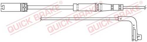 WS0249A QUICK BRAKE Сигнализатор, износ тормозных колодок