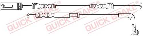 WS0250A QUICK BRAKE Сигнализатор, износ тормозных колодок