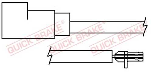 Сигнализатор износа тормозных колодок QUICK BRAKE WS0257A
