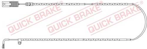 WS0263A QUICK BRAKE Сигнализатор, износ тормозных колодок