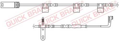 WS0267A QUICK BRAKE Сигнализатор, износ тормозных колодок