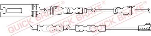 WS0293A QUICK BRAKE Сигнализатор, износ тормозных колодок