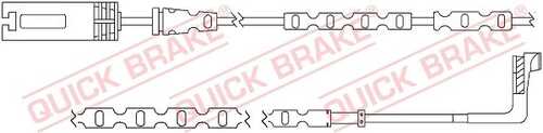 WS0296A QUICK BRAKE Сигнализатор, износ тормозных колодок