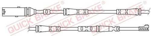 Датчик износа тормозных колодок QUICK BRAKE WS0417A