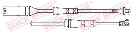 Датчик износа тормозных колодок QUICK BRAKE WS0418A