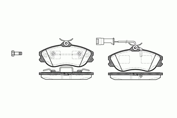 Колодки тормозные дисковые REMSA 0276.22