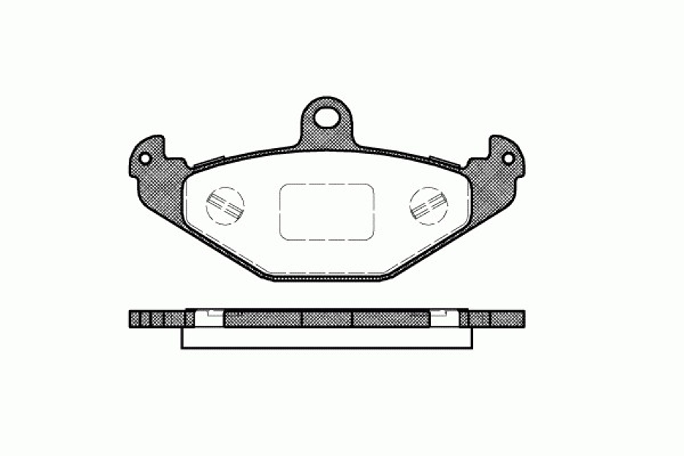 Колодки тормозные дисковые REMSA 0345.20
