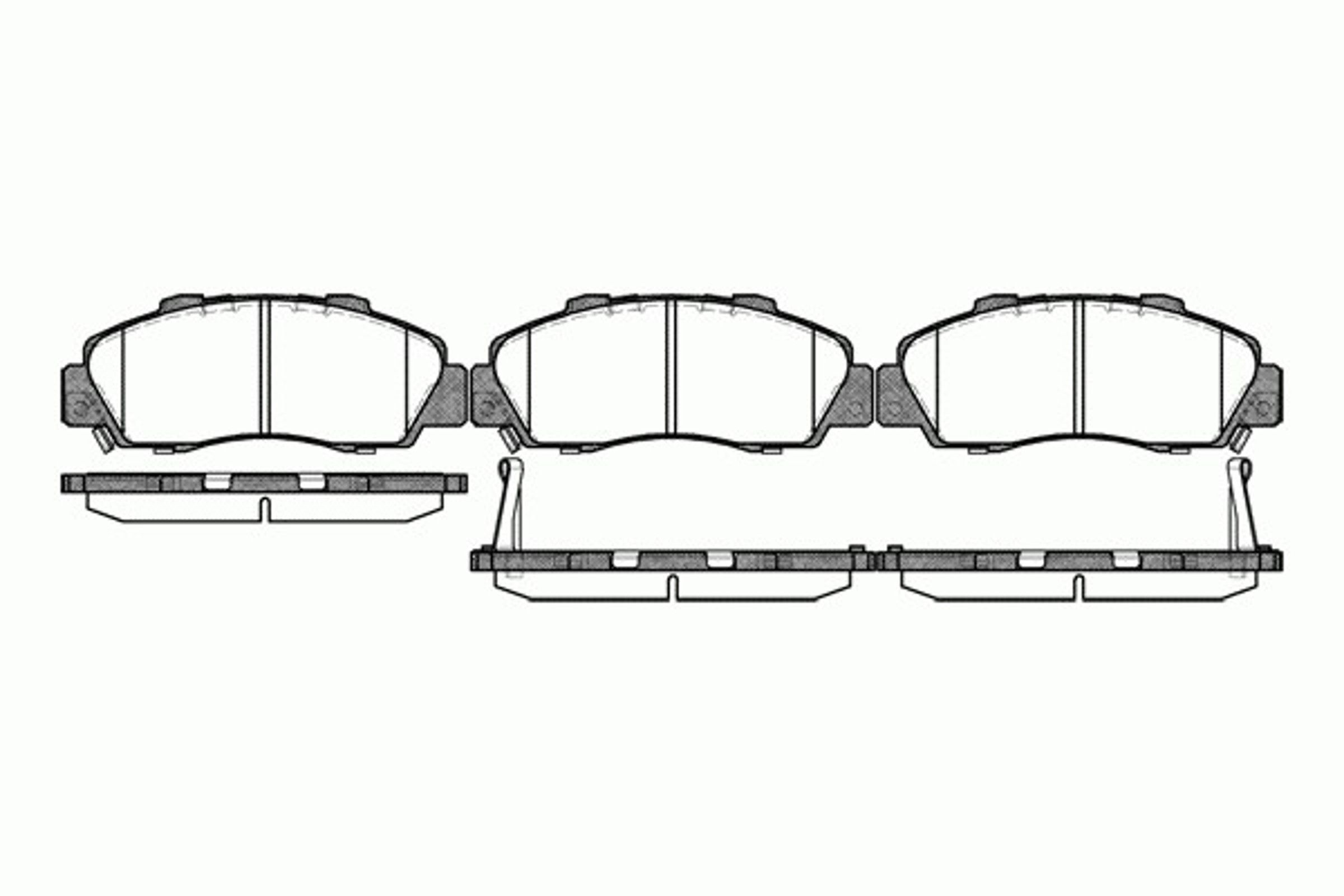 Колодки тормозные дисковые REMSA 0351.32