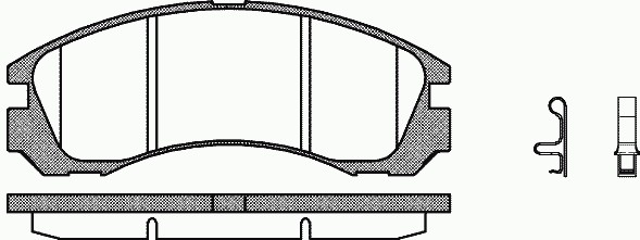 0354.32 REMSA Тормозные колодки