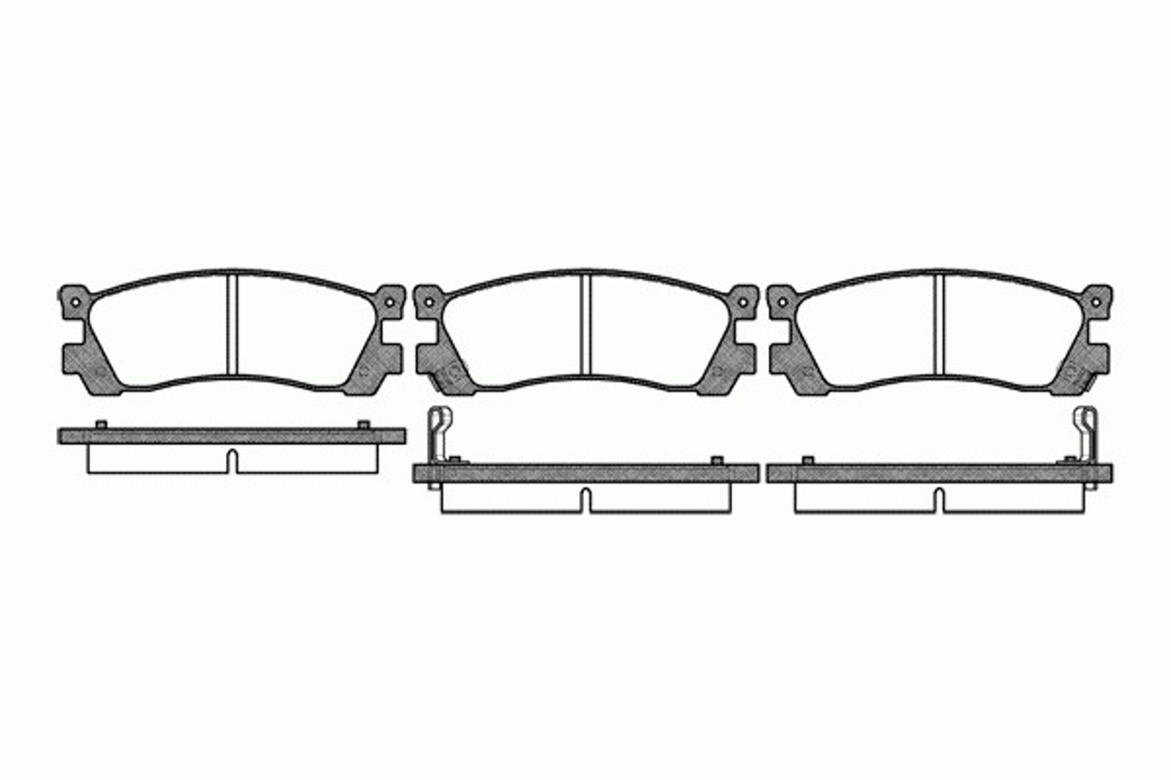 Колодки тормозные дисковые задние комплект REMSA 0399.02
