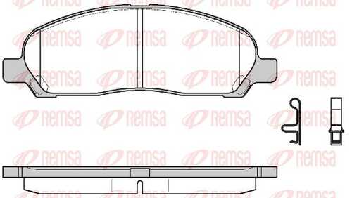 Тормозные колодки REMSA 1120.02