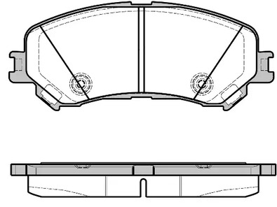 Передние дисковые колодки REMSA 1318.20