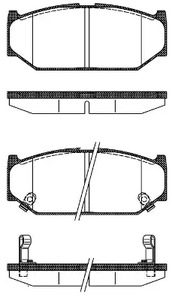 Колодки тормозные REMSA 1381.12