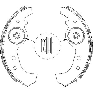 Колодки тормозные барабанные REMSA 4015.01