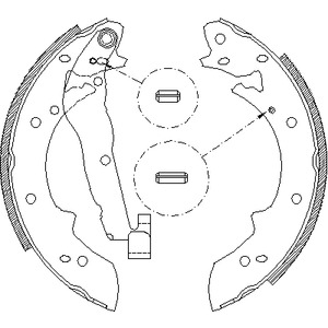 4027.01 REMSA Колодки тормозные барабанные
