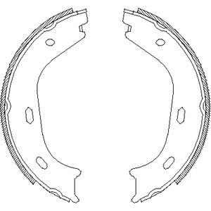 Тормозные колодки задние (барабанные) REMSA 4058.00