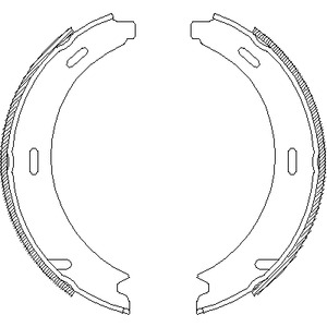 4093.00 REMSA Колодки тормозные барабанные