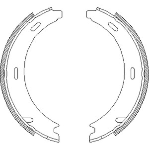 Колодки тормозные барабанные REMSA 4094.01