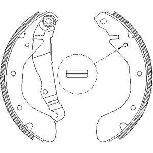 Колодки тормозные барабанные REMSA 4307.00