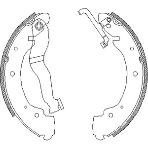 4402.00 REMSA Колодки тормозные барабанные