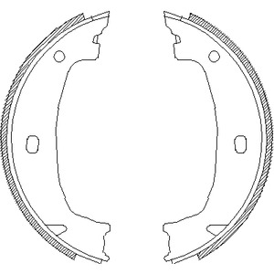 Колодки тормозные барабанные комплект REMSA 4715.00