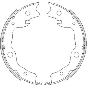 4752.00 REMSA Комплект тормозных колодок, стояночная тормозная система