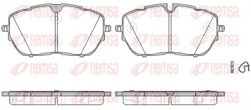 Тормозные колодки REMSA 1654.00