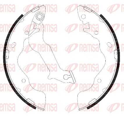 Колодки ручника REMSA 4287.00