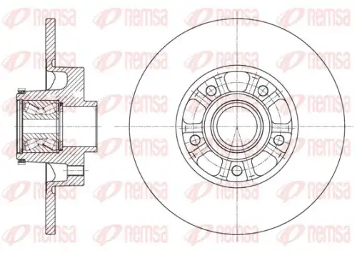 тормозные диски REMSA 61626.20