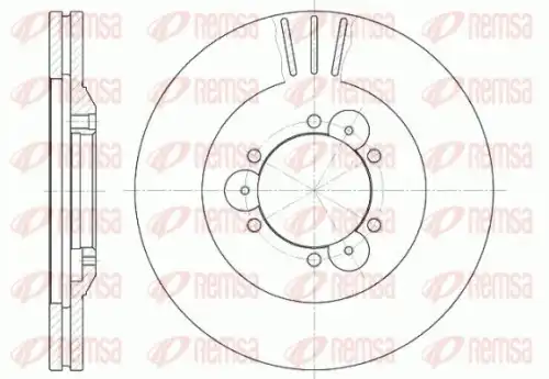 Тормозные диски REMSA 6560.10
