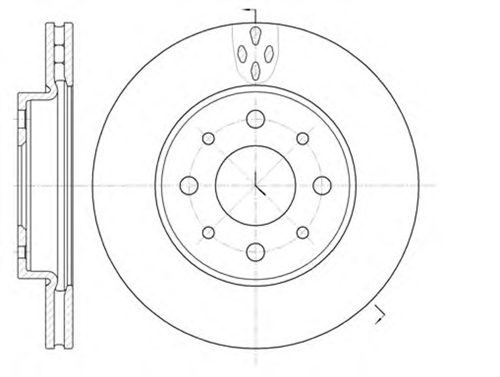 Диск тормозной REMSA 6745.10