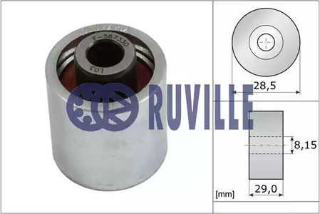 Ролик промежуточный ремня ГРМ RUVILLE 55773