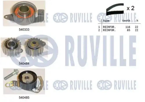 Ремкомплект привода грм RUVILLE 550014