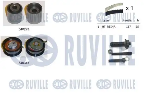 550226 RUVILLE Ремкомплект привода ГРМ