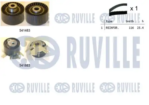 550296 RUVILLE Ремкомплект привода ГРМ