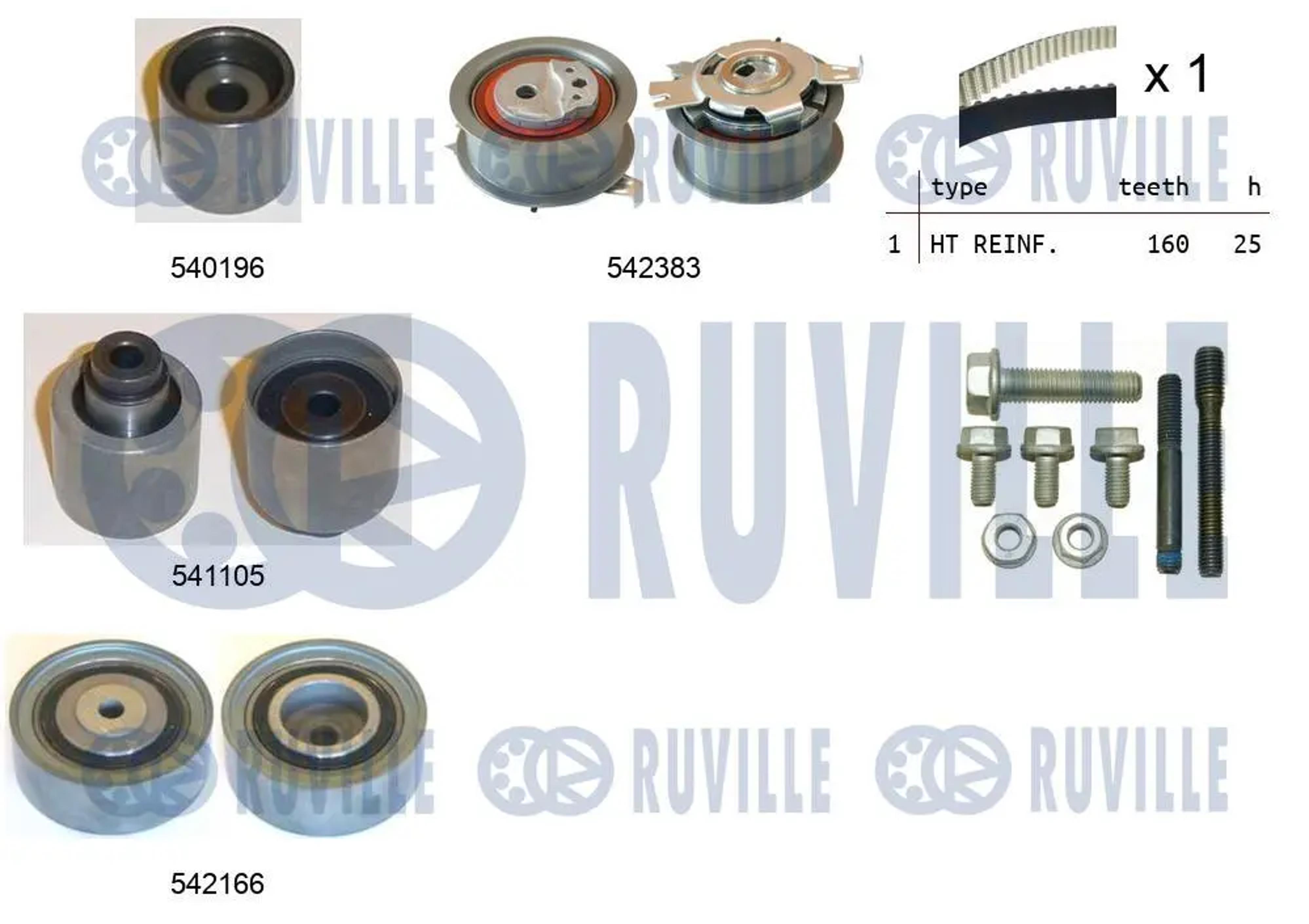 550333 RUVILLE Комплект ГРМ