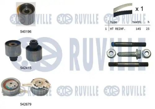 550376 RUVILLE Ремкомплект привода ГРМ