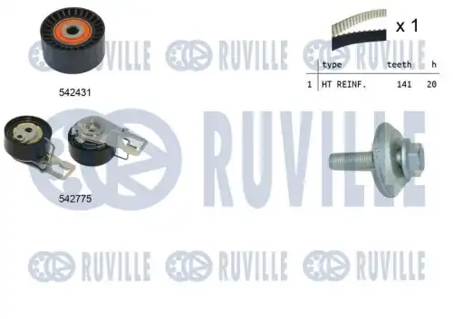 550395 RUVILLE Ремкомплект привода ГРМ