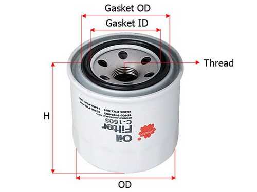 C-1605 SAKURA Фильтр масляный