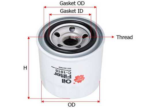 C1016 SAKURA Масляный фильтр