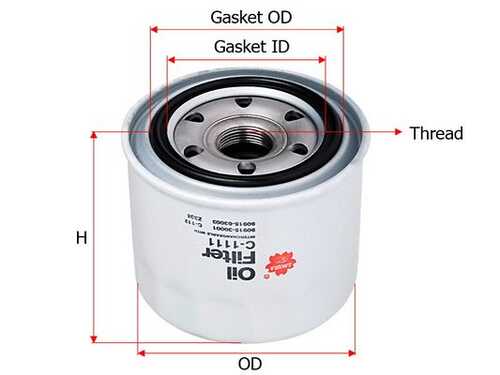 C1111 SAKURA Масляный фильтр