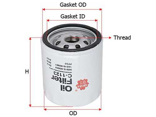 C1123 SAKURA Масляный фильтр