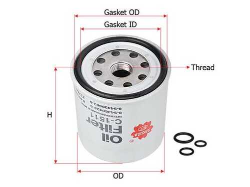 C1511 SAKURA Масляный фильтр