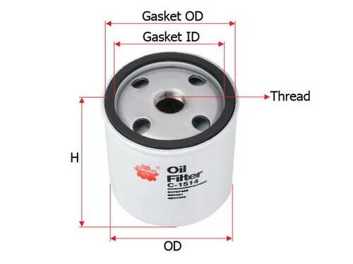 C1514 SAKURA Фильтр масляный