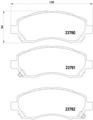 SP1228 SANGSIN BRAKE Колодки тормозные дисковые